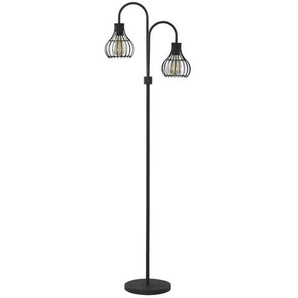 Stehleuchte - schwarz - Materialmix - 48 cm - 154 cm - cm 25,0 | Möbel Kraft