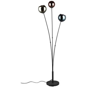 Stehleuchte Sheldon, Blau, Mehrfarbig, Metall, Glas, 39.5x150 cm, Lampen & Leuchten, Innenbeleuchtung, Stehlampen, Stehlampen
