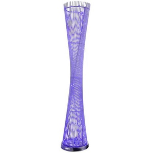 Stehleuchte - silber - Materialmix - 143 cm - 28.0 | Möbel Kraft