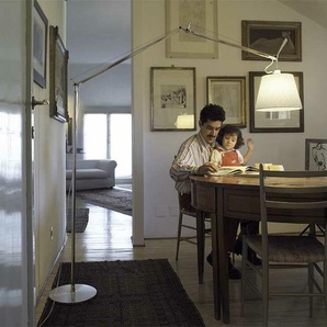 Stehleuchte Tolomeo Mega Artemide grau, Designer de Lucchi & Fassina, 327xmax. 186 cm