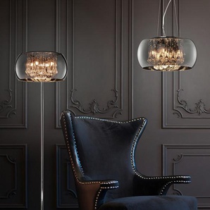 Stehleuchte Vapore Ø 40cm Silber Hauptmaterial: Metall Sekundärmaterial Glas G9