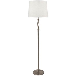 Stehleuchte Vegas, Silber, Textil, 39x152 cm, Lampen & Leuchten, Innenbeleuchtung, Stehlampen, Stehlampen