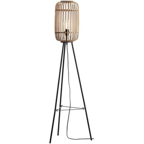 Stehleuchte Woodrow 45 x 130 x 45cm Braun Material: Holzwerkstoff, Metall Metallart: Eisen Oberfläche Holz: Naturbelassen Oberfläche Metall: