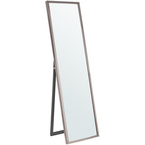 Stehspiegel Silber 40 x 140 cm Kunststoff Rechteckig Retro Klassisch