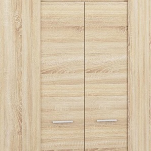 Steiner Shopping Jugendzimmer - Eckkleiderschrank, Farbe: Sonoma Eiche hell - Abmessungen: 200 x 82 x 82 cm (H x B x T)