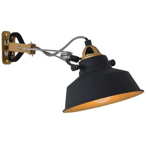 Steinhauer - Mexlite - wandleuchte - Nove - schwarz - metall - ø 18cm - E27 -