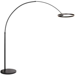 Steinhauer - stehlampe - Ringlux - schwarz - metall - bogenlampe