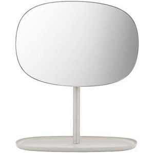 Stellspiegel Flip metall beige / Ablage - Normann Copenhagen - Beige