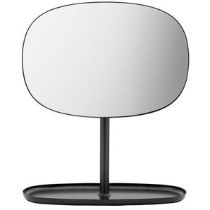 Stellspiegel Flip metall schwarz / Ablage - Normann Copenhagen - Schwarz