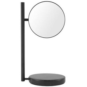 Stellspiegel Pose metall stein schwarz / Drehbarer Vergrößerungsspiegel - Normann Copenhagen - Schwarz