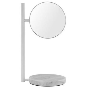 Stellspiegel Pose metall stein weiß / Drehbarer Vergrößerungsspiegel - Normann Copenhagen - Weiß