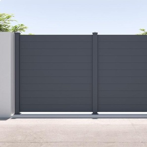 Stellzaun - H182 x B188,6 - Aluminium - Anthrazit - NAZARIO