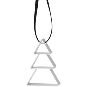 stelton Figura Ornament Weihnachtsbaum klein - soft white - 4 x 5,5 x 1,3 cm