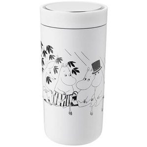 stelton To-Go Click Moomin Thermobecher - dark steel - soft white - 400 ml