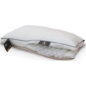 Stendebach Nackenstützkissen »S-Loft Spring, Allergiker geeignet (Hausstauballergiker)«, Füllung: 100% Polyester, Taschenfederkern, Bezug: Baumwolle, (1 St.), unterschiedlich dicke Kissen-Lagen