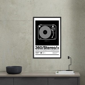 Stereo Poster gerahmter Kunstdruck (A2)
