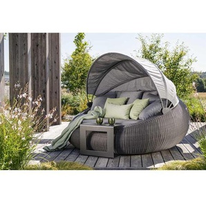 Stern Big Anny Loungeinsel Halbrundgeflecht/Outdoorstoff Dunkelgrau