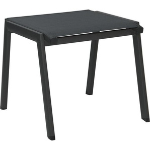 Stern Gartenhocker Allround , Anthrazit, Grau, Schwarz , Metall, Textil , Uni , rechteckig , 51x45x53.5 cm , Gartenmöbel, Gartenstühle, Gartenhocker