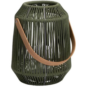 Stern Möbel Laterne Nele grün, Designer Stern Design, 50 cm; Glaszylinder 25 cm