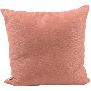 Stern Zierkissen, Koralle, Textil, Raute, 55 cm, Outdoor-Kissen, Outdoor-Dekokissen