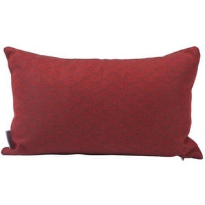 Stern Zierkissen, Rot, Textil, Raute, 35 cm, für den Außenbereich geeignet, Outdoor-Kissen, Outdoor-Dekokissen