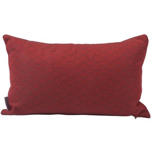 Stern Zierkissen, Rot, Textil, Raute, 35x55 cm, für den Außenbereich geeignet, Outdoor-Kissen, Outdoor-Dekokissen