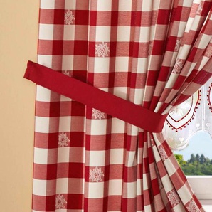 Raffhalter STICKEREIEN PLAUEN Durach Gr. B/H: 70 cm x 5 cm, rot Raffhalter