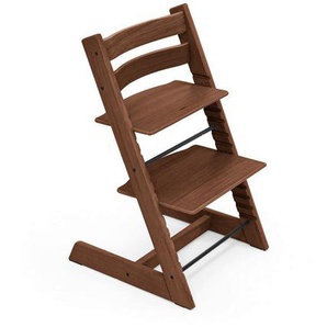 Stokke Hochstuhl, Dunkelbraun, Holz, Eiche, 46x79x49 cm, Fußstütze verstellbar, Sitzfläche verstellbar, Babymöbel, Hochstühle & Zubehör, Hochstühle