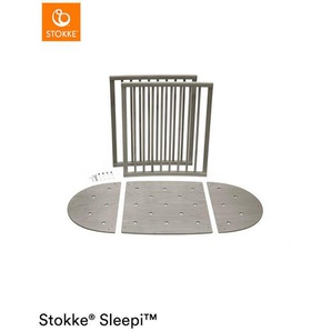 Stokke Umbauseiten, Grau, Natur, Holz, Buche, massiv, 74 cm, Babymöbel, Babybetten