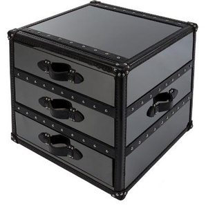 Stonyhurst Lampentisch groß Metall Black Steel