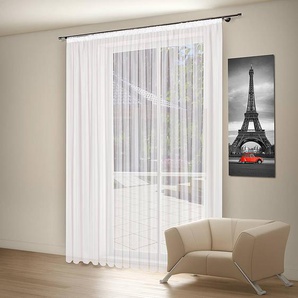Store Pippa 300 x 175cm Weiß/Weiß Weiß - 300 x 175 cm