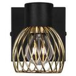 Strahler Ardon, Schwarz, Gold, Metall, 16 cm, Lampen & Leuchten, Innenbeleuchtung, Spots & Strahler, Deckenspots