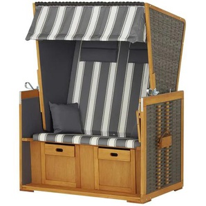 Strandkorb Baabe - holzfarben - Materialmix - 118 cm - 160 cm - cm 80,0 | Möbel Kraft