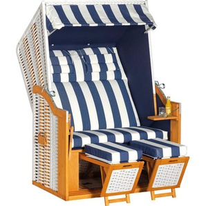 Strandkorb SUNNYSMART Rustikal 34 Z Strandkörbe weiß (korpus: bezug:) Strandkörbe 2-Sitzer, zum Selbstaufbau