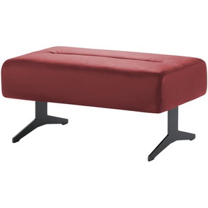 Stressless Hocker aus Leder  Stella ¦ rot ¦ Maße (cm): B: 90 H: 44 T: 57.0