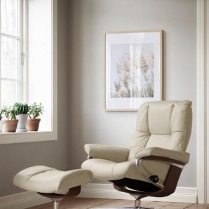 Stressless® Fußhocker Mayfair, mit Cross Base, Größe S, M & L, Holzakzent Braun