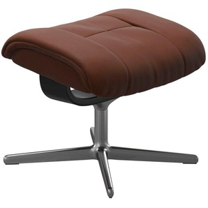 Stressless® Fußhocker Mayfair, mit Cross Base, Größe S, M & L, Holzakzent Schwarz