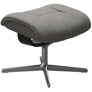 Stressless® Fußhocker Mayfair, mit Cross Base, Größe S, M & L, Holzakzent Schwarz