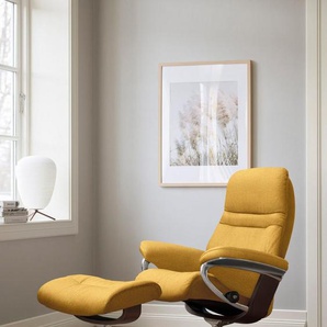 Stressless® Fußhocker Sunrise, mit Cross Base, Größe S, M & L, Holzakzent Braun