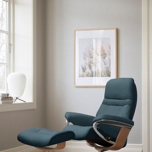 Stressless® Fußhocker Sunrise, mit Cross Base, Größe S, M & L, Holzakzent Eiche