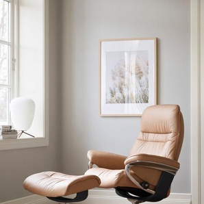 Stressless® Fußhocker Sunrise, mit Cross Base, Größe S, M & L, Holzakzent Schwarz