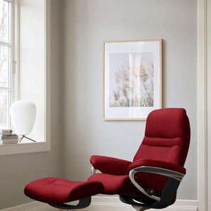 Stressless® Fußhocker Sunrise, mit Cross Base, Größe S, M & L, Holzakzent Schwarz