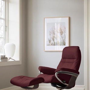 Stressless® Fußhocker Sunrise, mit Cross Base, Größe S, M & L, Holzakzent Wenge