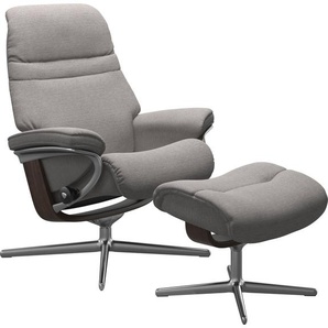 Stressless® Fußhocker Sunrise, mit Cross Base, Größe S, M & L, Holzakzent Wenge