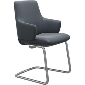 Stressless® Polsterstuhl Laurel, Low Back mit Armlehne, Größe L, mit Beinen aus Stahl in Chrom matt