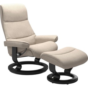 Stressless® Relaxsessel View (Set, Relaxsessel mit Hocker), mit Classic Base, Größe S,Gestell Schwarz