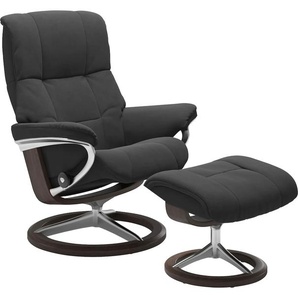 Relaxsessel STRESSLESS Mayfair Sessel Gr. Microfaser DINAMICA, Signature Base Wenge, Relaxfunktion-Drehfunktion-Plus™System-Gleitsystem-BalanceAdapt™, B/H/T: 83 cm x 102 cm x 73 cm, grau (charcoal dinamica) Lesesessel und Relaxsessel