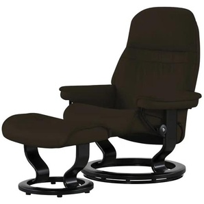 Stressless Relaxsessel mit Hocker braun - Leder Sunrise M ¦ braun ¦ Maße (cm): B: 79 H: 103 T: 73.0