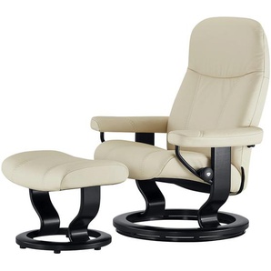 Stressless Relaxsessel mit Hocker  Consul - creme - Materialmix - 85 cm - 100 cm - 77 cm | Möbel Kraft