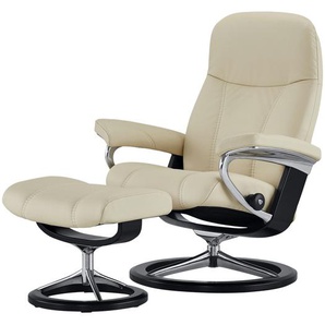Stressless Relaxsessel mit Hocker  Consul - creme - Materialmix - 91 cm - 102 cm - 79 cm | Möbel Kraft